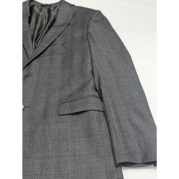 John Varvatos Blazer Mens 42L Gray Bedford Wool Suit Jacket - Picture 4 of 14